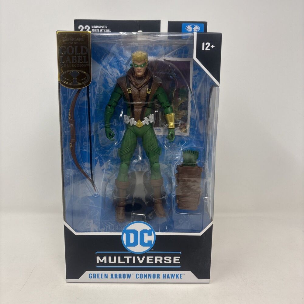 McFarlane DC Multiverse Green Arrow Connor Hawke Gold Label 7" Action Figure NIB